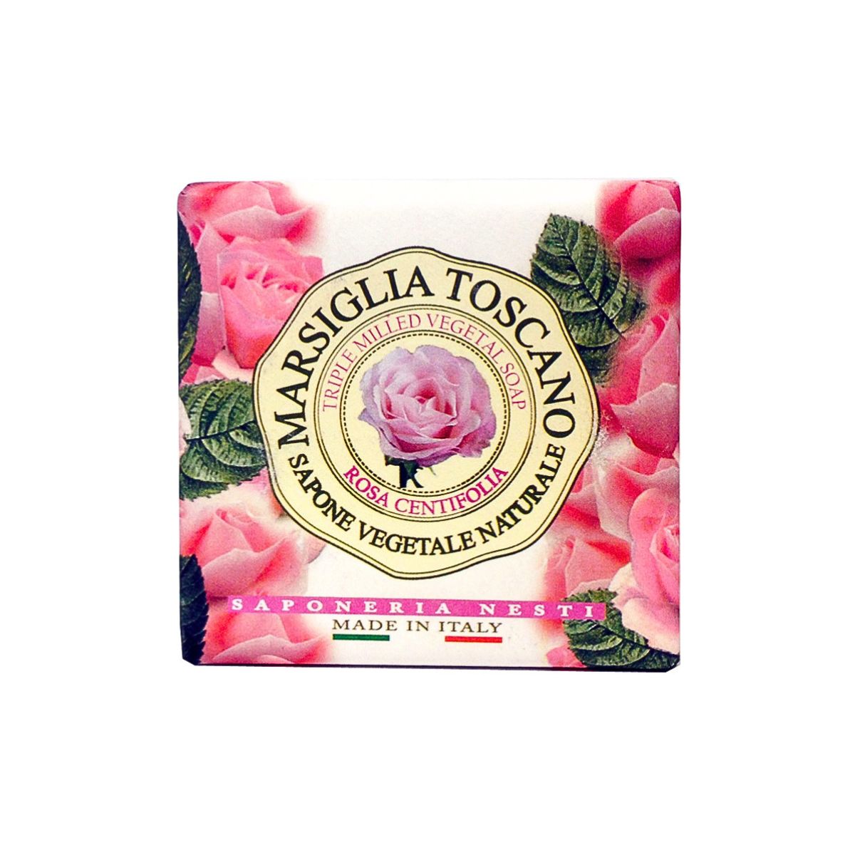 Jabón Vegetal Marsiglia Toscano Rosa Centifolia 200 g