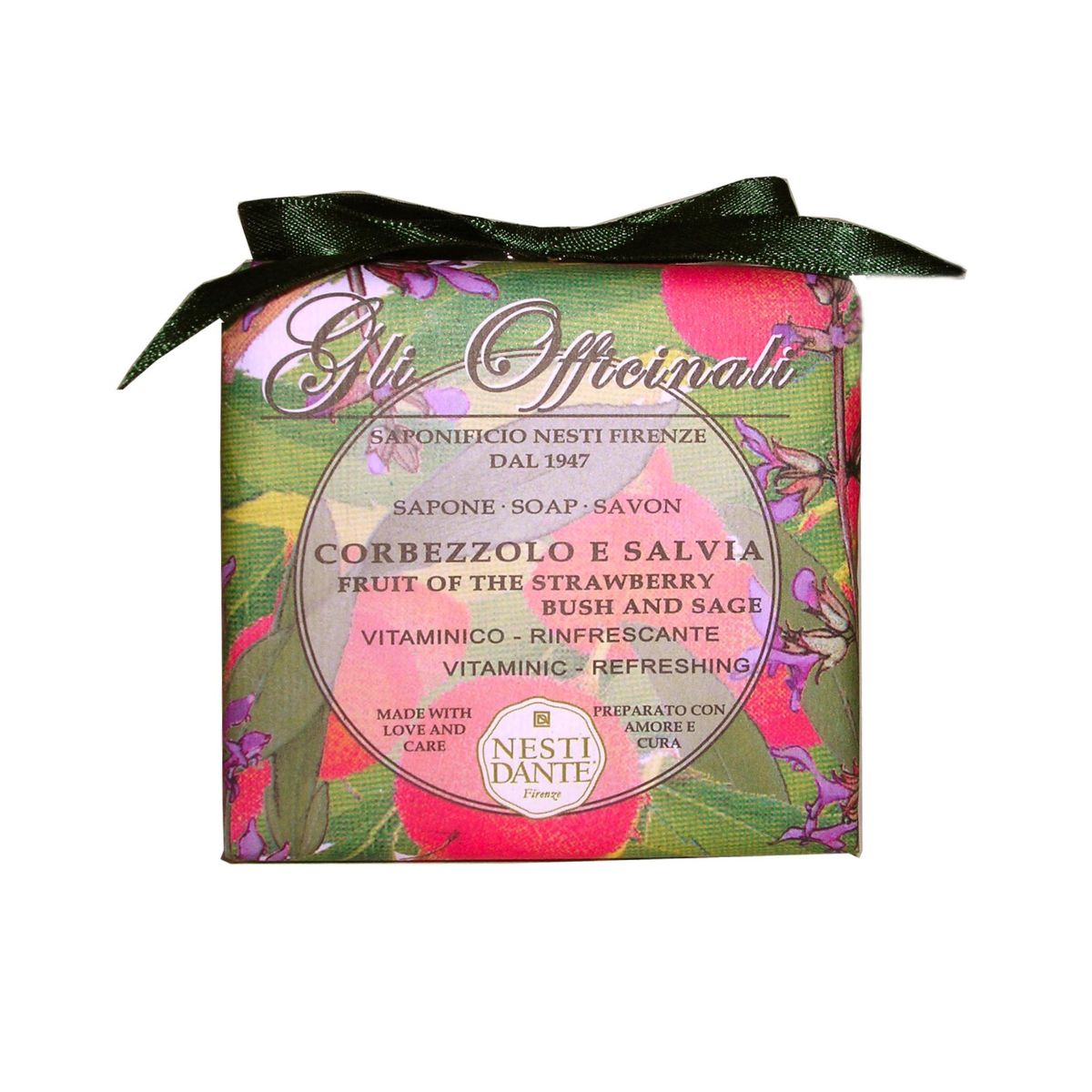 Jabón Vegetal Gli Officinali Madroño y Salvia 200 g