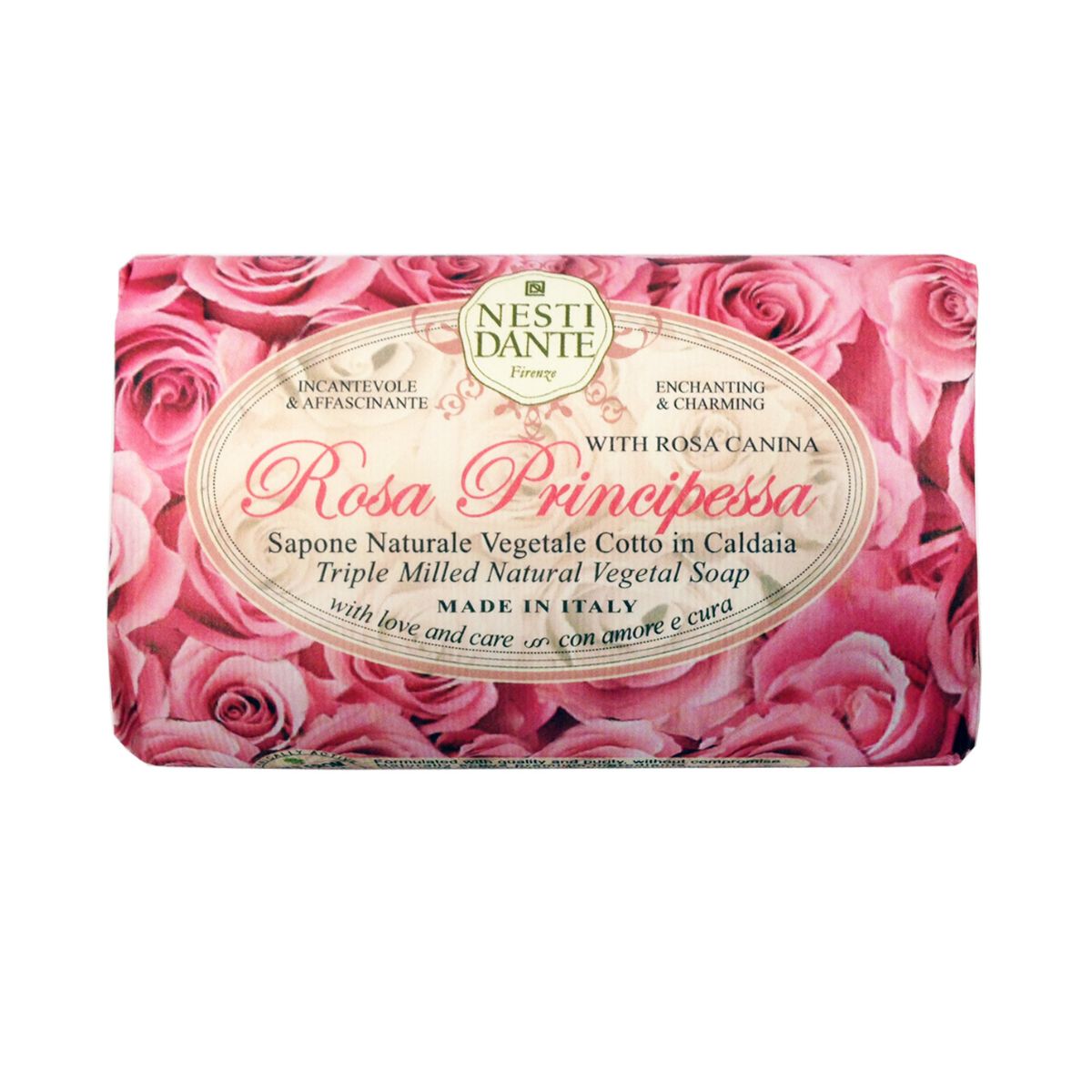 Jabón Vegetal Le Rose Rosa Principessa 150 g