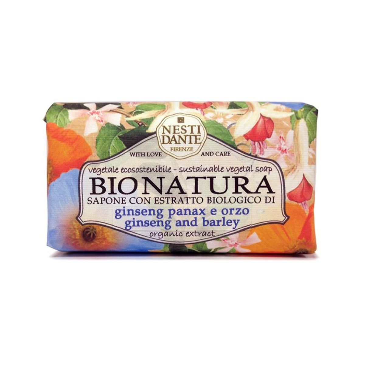 Jabón Vegetal Bionatura Panax Ginseng y Cebada 250 g