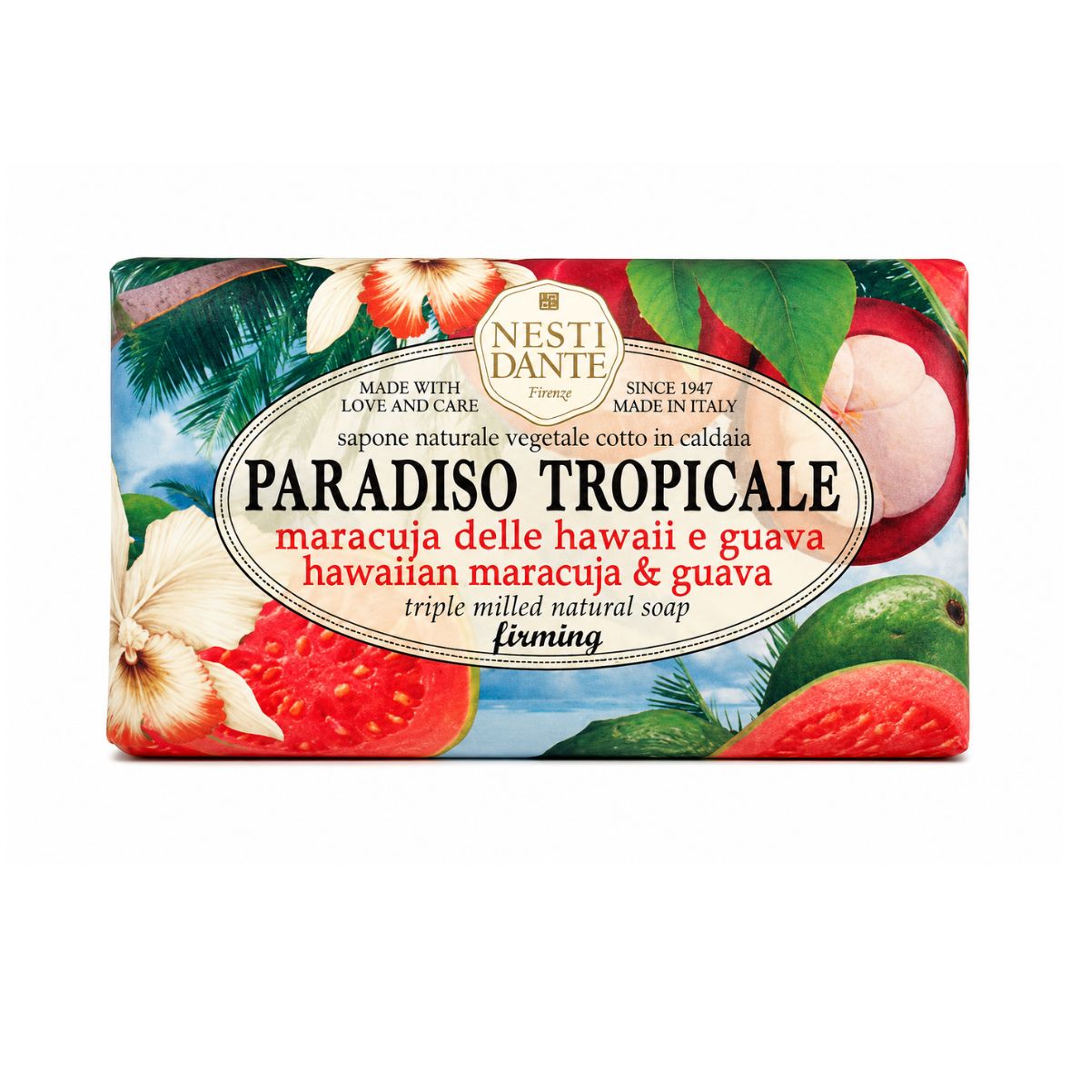 Jabón Vegetal Paradiso Tropicale Maracuyá y Guayaba 250 g