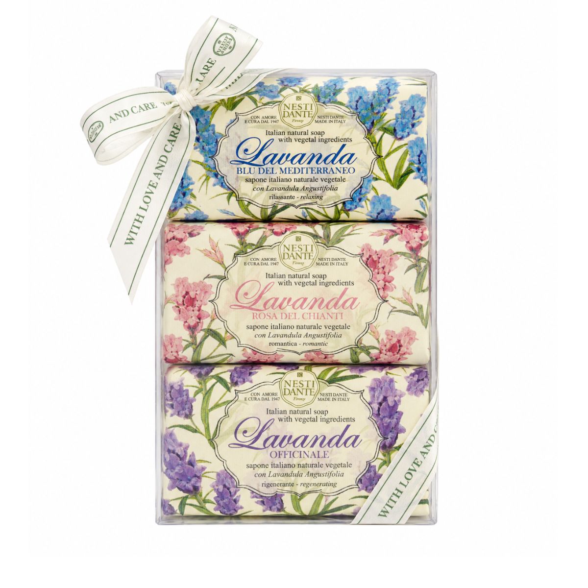 Kit Regalo Lavanda 3 Jabones Vegetales 150 g