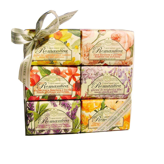 Kit Romántica Nesti Dante 6 Jabones Vegetales de Flores 150 g