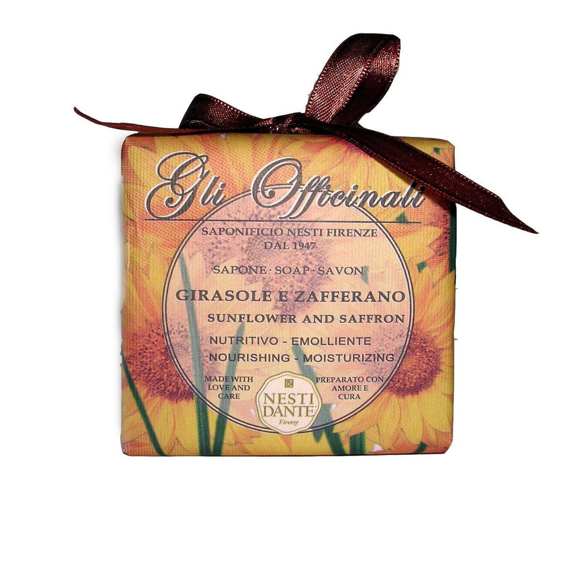 Jabón Vegetal Gli Officinali Girasol y Azafrán 200 g