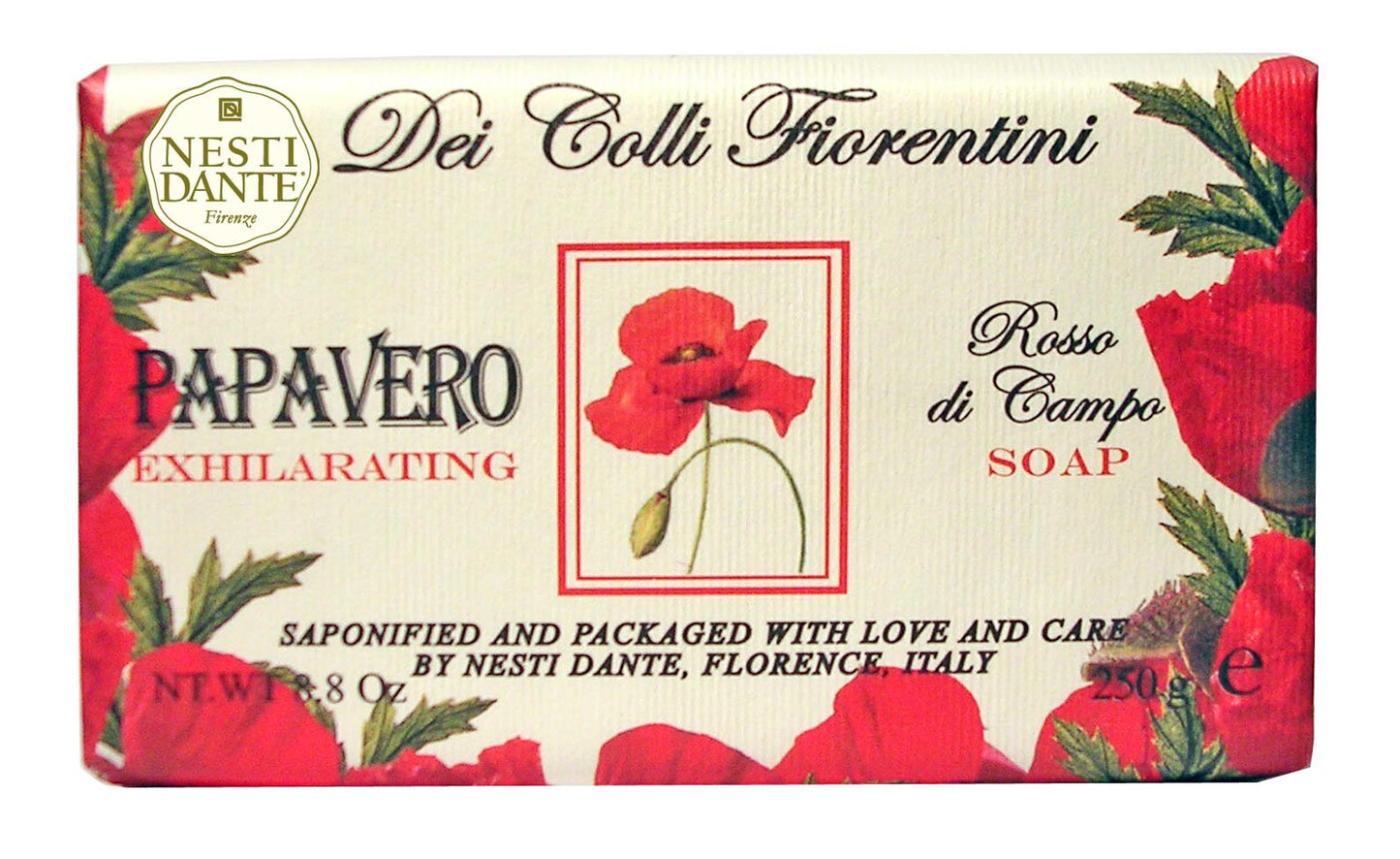DEI COLLI FIORENTINI - Jabón Vegetal extra fino - Amapola - 250g